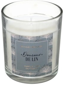 Szklana świeca zapachowa w kopule CHICK softness of linen