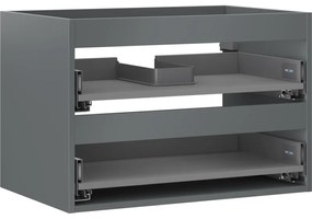 Mexen Box-A korpus szafki podumywalkowej 70 cm, 2 szuflady, grafit mat - 91AX0-0700-470-2-66