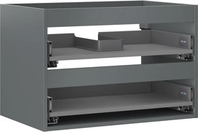 Mexen Box-A korpus szafki podumywalkowej 70 cm, 2 szuflady, grafit mat - 91AX0-0700-470-2-66