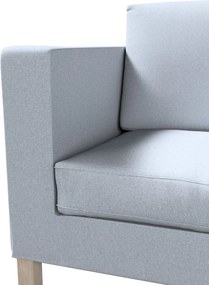Pokrowiec na sofę Karlanda 2-osobową nierozkładaną, krótki kolor niebieski tkanina strukturalna