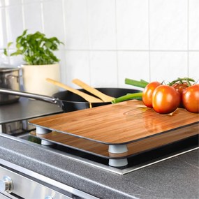 Zestaw 2 szklanych płyt ochronnych na kuchenkę Wenko Lunch, 52x30 cm
