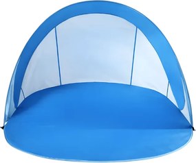Samorozkładający się namiot plażowy SUNSHADE 190x120 cm, niebiesko/biały