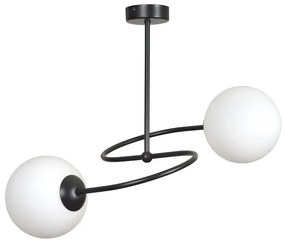 Czarna podwójna lampa sufitowa - 3X D099 W3-A41