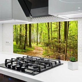 Panel nad blat kuchenny Ścieżka W Głębi Lasu