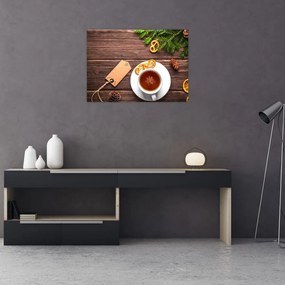 Obraz - kubek z dekoracjami (70x50 cm)