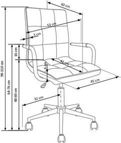 Obrotowe krzesło z podłokietnikami Gonzo 2