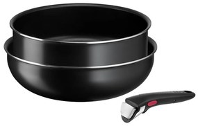 Zestaw garnków aluminiowych 3 el. Ingenio Easy Cook & Clean Black – Tefal