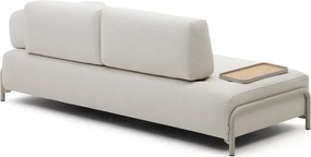 Beżowa sofa modułowa z tkaniny szenilowej 232 cm Compo – Kave Home
