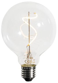 Zestaw 5 Żarówka LED E27 z przyciemnianiem, spiralny filament G95 4W 270lm 2200K