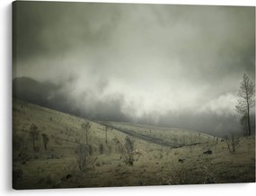 Obraz krajobrazu przed burzą (70x50 cm)