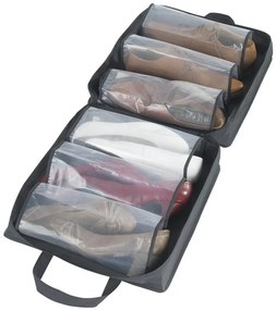 Torba podróżna na buty, organizer na 6 par, DEEP BLACK,  WENKO