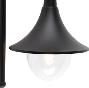 Inteligentna lampa ścienna zewnętrzna czarna IP44 z WiFi A60 - Daphne