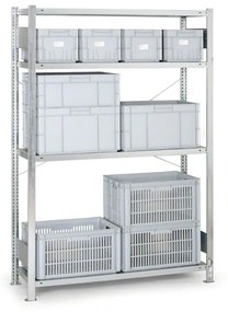 Regał półkowy CLIP, 230 kg, 2500x1300x300 mm, podstawowy