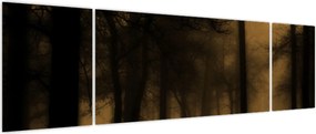 Obraz - Ciemny las (170x50 cm)