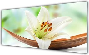 Panel Szklany do Kuchni Subtelny Pąk Kwiatowy