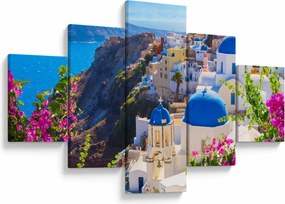 Obraz - Santorini, Grecja (125x70 cm)