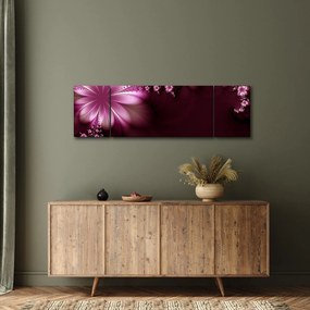 Obraz abstrakcji - kwiaty (170x50 cm)