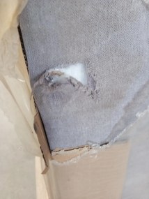 Promocja Tapicerowane łóżko kontynentalne MERALIS 80x200 cm szare II. klasa Materac: Materac sprężynowy Bonell