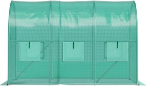 Tunel foliowy ogrodowy 2x3 m z oknami i moskitierą G890