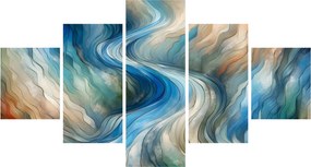Obraz - Abstrakcyjny nurt (125x70 cm)