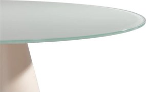 Okrągły stół ze szklanym blatem ø 120 cm Vida – MOME