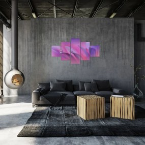 Obraz - Kropla na kwiecie (125x70 cm)