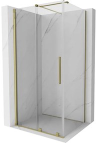 Mexen Velar kabina prysznicowa rozsuwana 130 x 80 cm, transparent, złota - 871-130-080-01-50