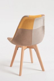 Zestaw 4 Krzese Synk Patchwork