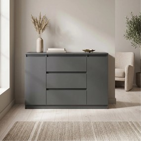 Komoda NUDO 120 cm do Salonu Sypialni Antracyt
