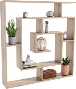 Wielopoziomowy Regał Nowoczesny Dąb Artisan 60 Cm W7-T18