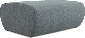 Pufa - z tkaniny szenilowej - jeans - NANEA