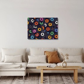 Obraz na szkle - Muzyczne płyty gramofonowe (70x50 cm)