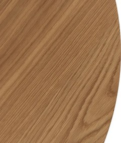 Stół Okrągły LINO 100 cm Dąb Złoty/Czarny Nowoczesny Loft