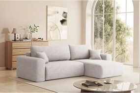 Uniwersalny narożnik z funkcją spania, do salonu, Capri L VERITA - beżowy