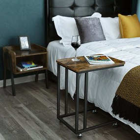 Stolik boczny w stylu loft Salto 50 na kółkach