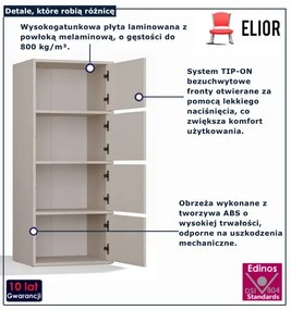 Kaszmirowa nowoczesna szafka zamykana D1-A89