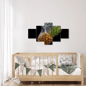 Obraz ananasa w wodzie (125x70 cm)