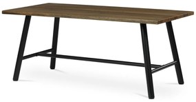 Stół do jadalni z litego drewna 180 x 90 cm, orzech
