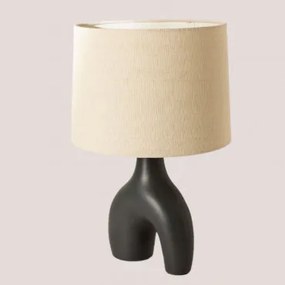 Ceramiczna Lampa Stolowa Mimba Colors Czarna Oliwka - Sklum