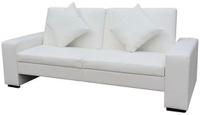 Luksusowa rozkładana biała sofa - Astigar