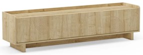 Szafka pod TV w dekorze dębu w naturalnym kolorze 180x45x40 cm Daira – Marckeric