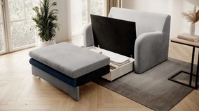 Sofa rozkładana z funkcją spania ARIO jasnoszara/granatowa ELTAP