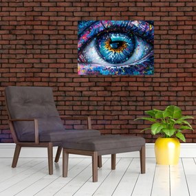 Obraz - Malowanie oczu (70x50 cm)