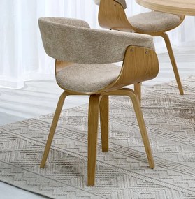 Krzesło z giętej sklejki giętej K545 Halmar