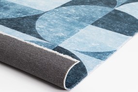 Dywan vintage Dean retro niebieski 120 cm x 160 cm
