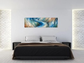 Obraz - Abstrakcyjny nurt (170x50 cm)