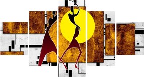 Obraz malarstwa z epoki starożytnej (125x70 cm)