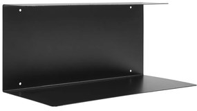 Czarna wielopoziomowa metalowa półka 18 cm Lille – House Nordic