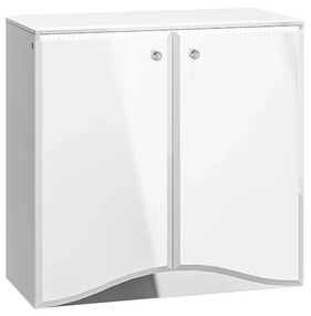 Komoda BLANC 09 2D 90cm biały połysk ML MEBLE