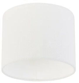 Abajur de tecido branco | 18/18/14